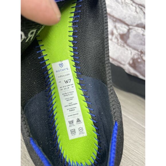 Rothy's The Loafer Black Fabric Round Toe Knit Flats Shoes Women Sz 7M US/37.5EU - Picture 7 of 16